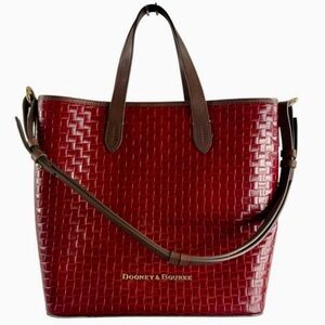 Dooney & Bourke Burgundy Woven Tote